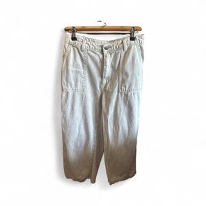 Universal Thread Casual Cream Colored Denim Barrel Leg Denim Jeans Size 28